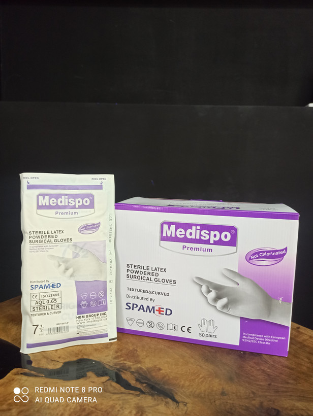 دستکش جراحی پودری Medispo سایز ۷